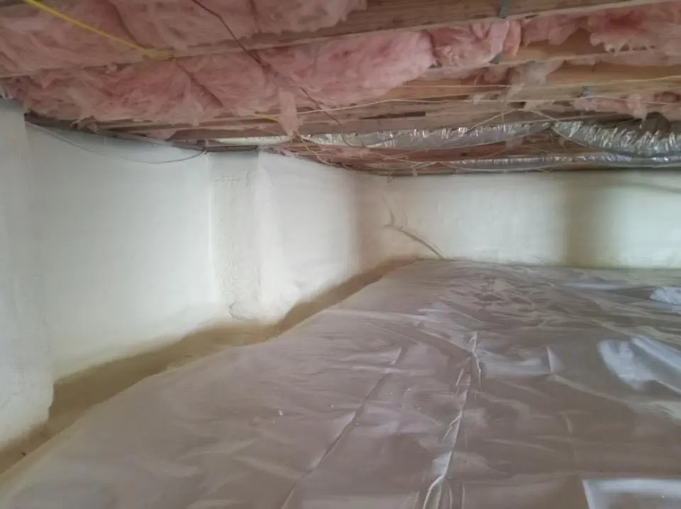 Crawl space encapsulation with closed-cell spray foam for Spray Foam Roofing in Eagleton Village